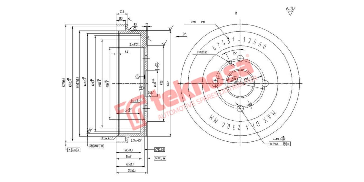 Brake Drum Toyota Stallion/Venture All Models