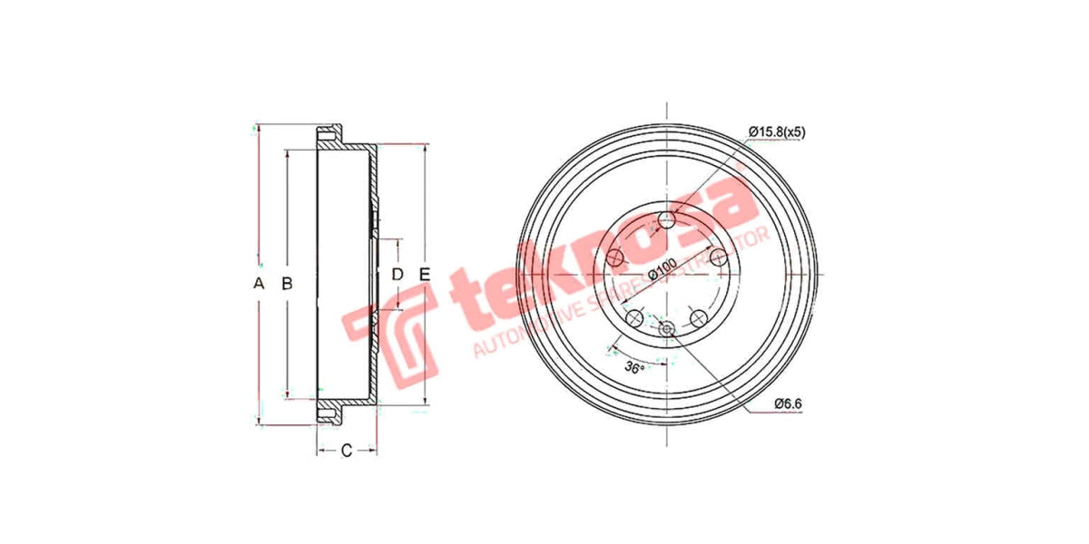 Brake Drum Vw Polo Vivo