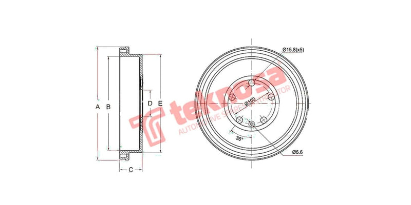 Brake Drum Vw Polo Vivo