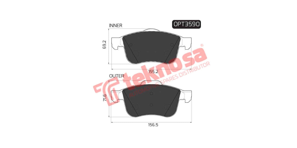 Brake Pad Alfa 159 06- (F)