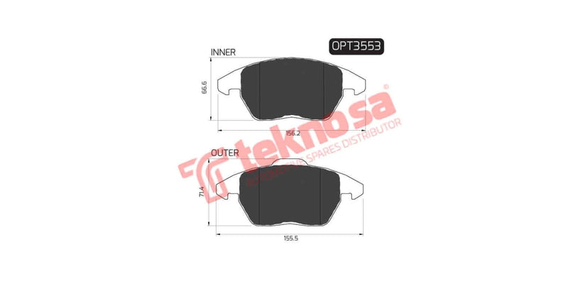 Brake Pad Audi A3 07-13 ( F )