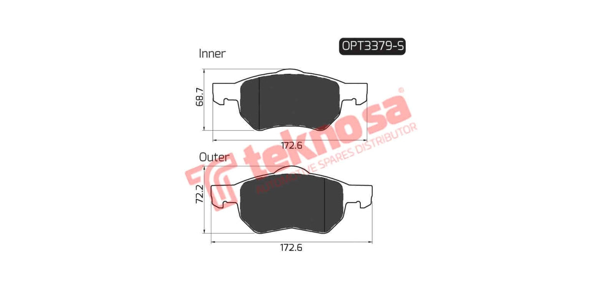 Brake Pad Chrysler Voyager 00-08 ( F ) W/Shim