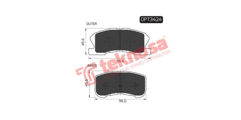 Brake Pad Daihatsu Cuore 99-00 ( F )