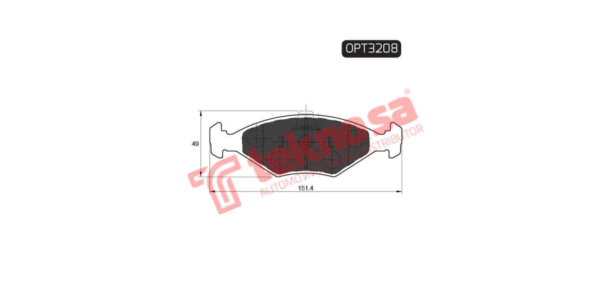 Brake Pad Fiat Palio 96- ( F )