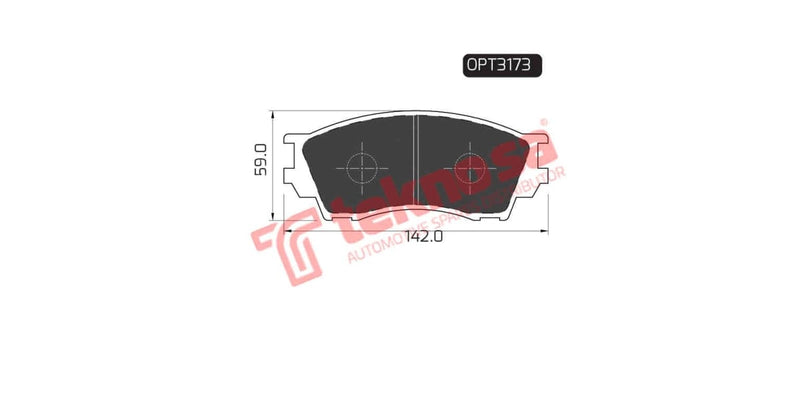 Brake Pad Ford Courier 97-00 ( F )