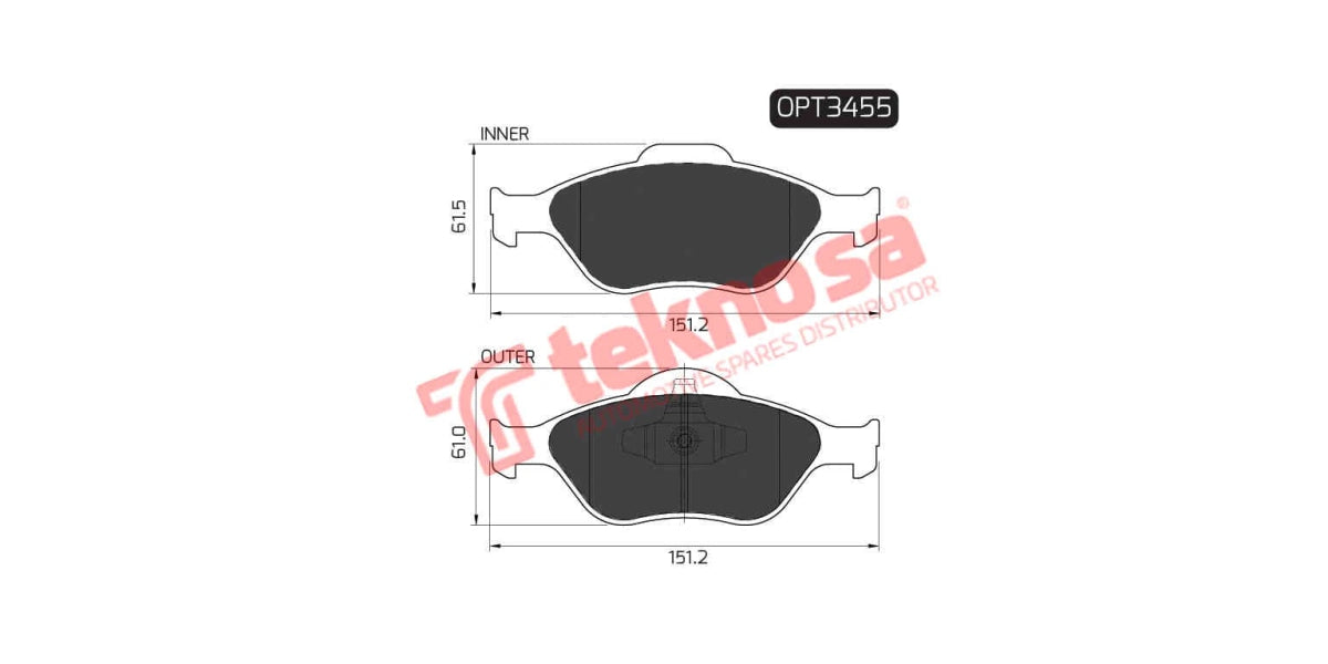 Brake Pad Ford Fiesta 04- ( F )