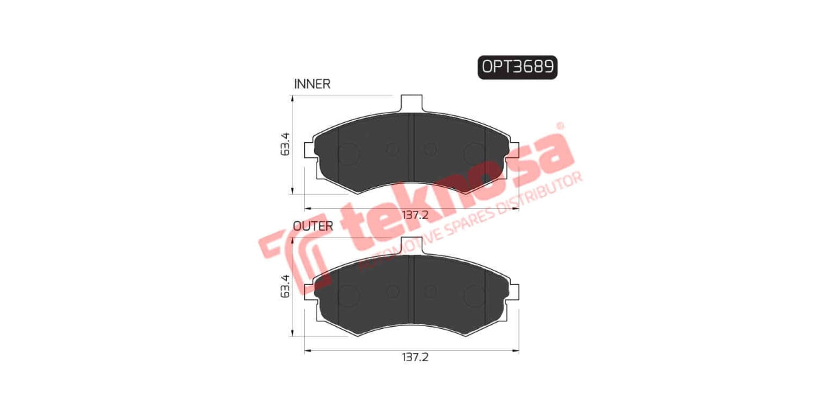 Brake Pad Hyundai Elantra 01- ( F )