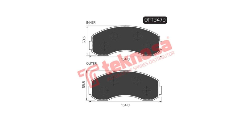 Brake Pad Kia K2700 01- ( F )