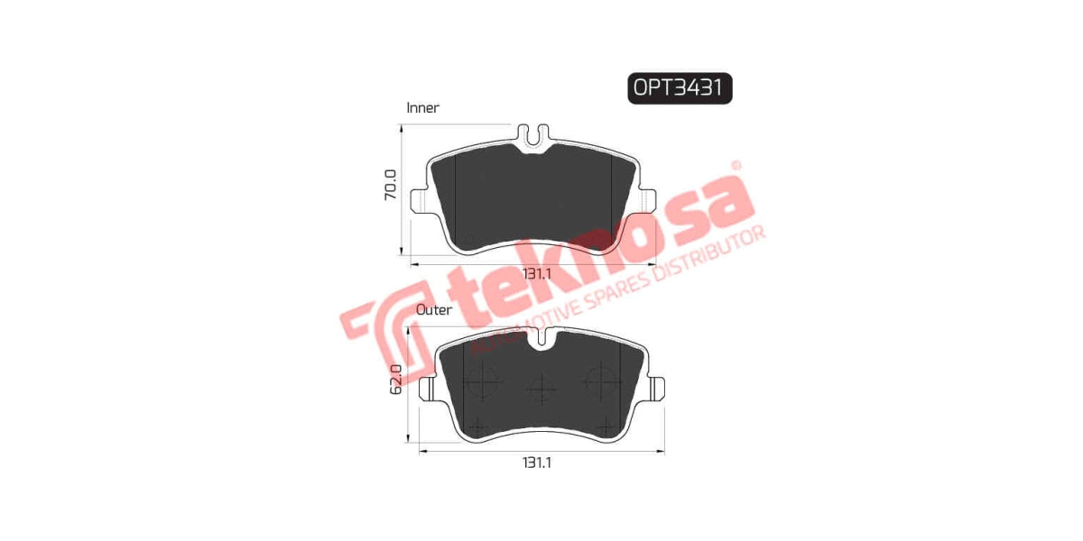 Brake Pad Mercedes Benz C-Class C230 00- ( F )