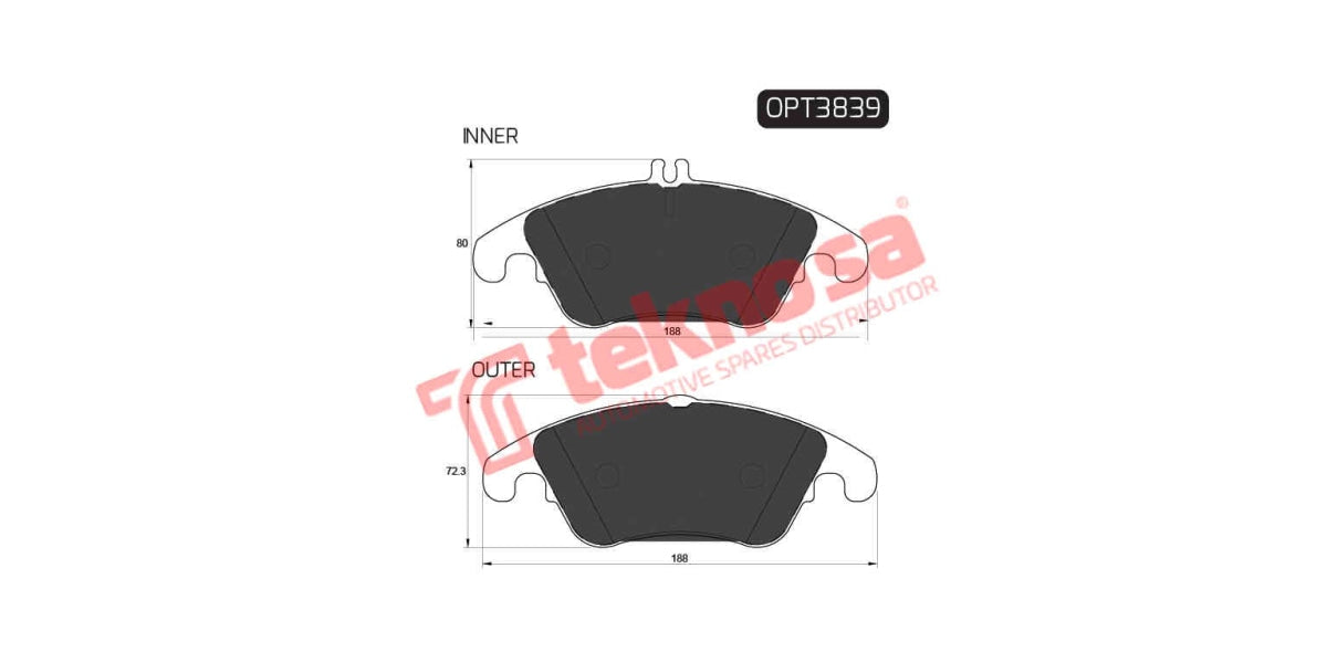 Brake Pad Mercedes W204 07- ( F )