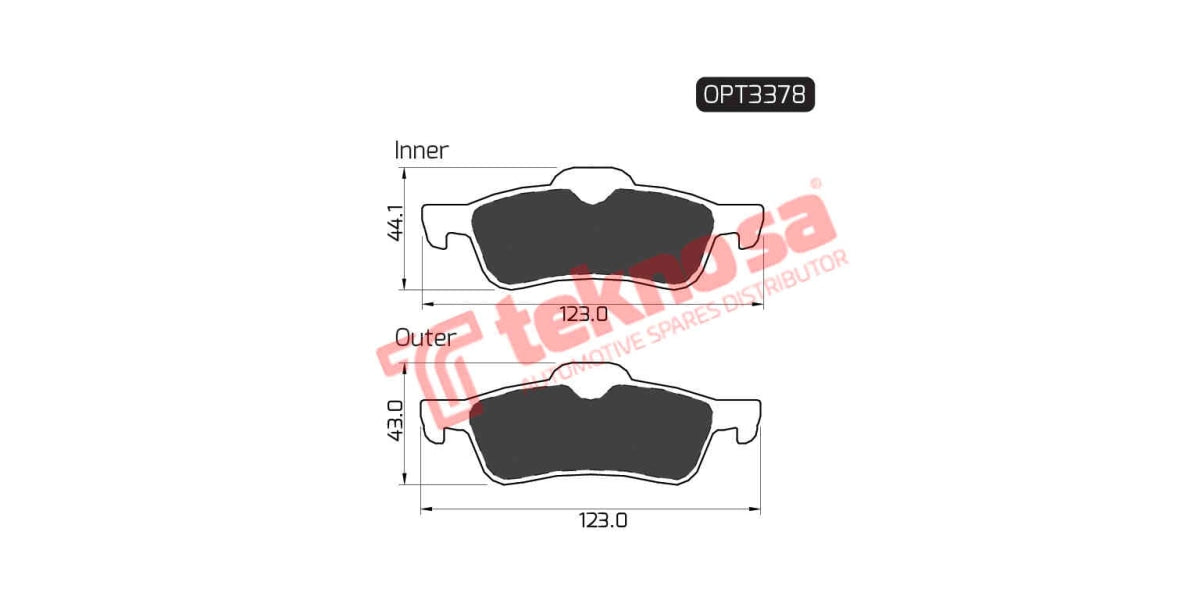 Brake Pad Mini Cooper 01- ( R )