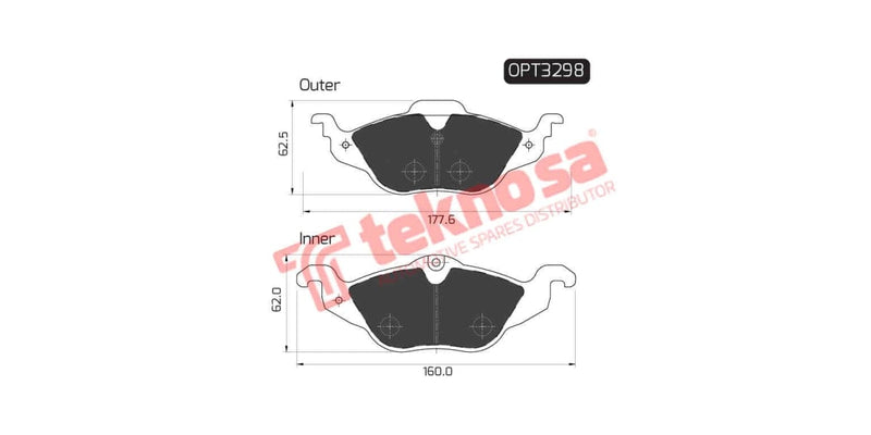 Brake Pad Opel Astra 00-05 ( F )