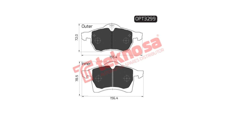 Brake Pad Opel Astra 00-05 ( F )