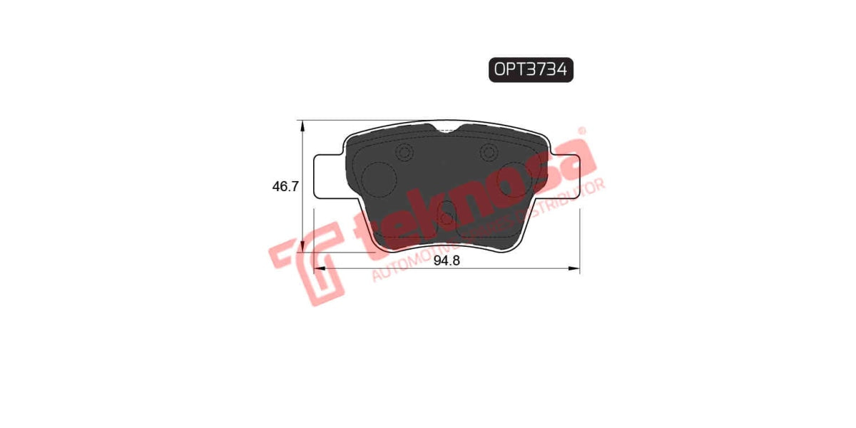 Brake Pad Pegueot 207 06- ( R )