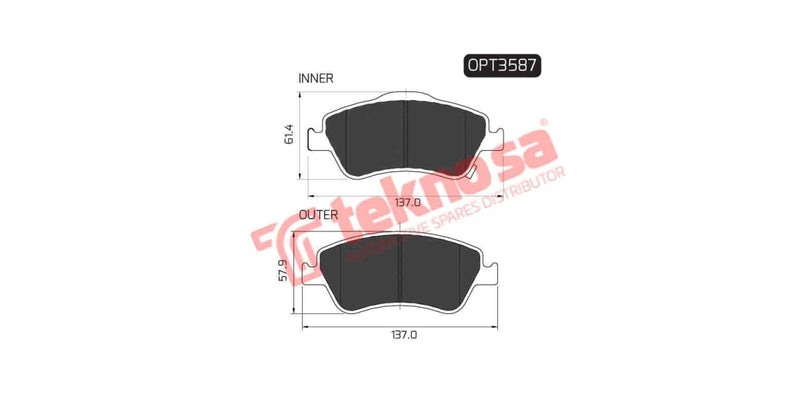Brake Pad Toyota Auris 07-09 ( F )