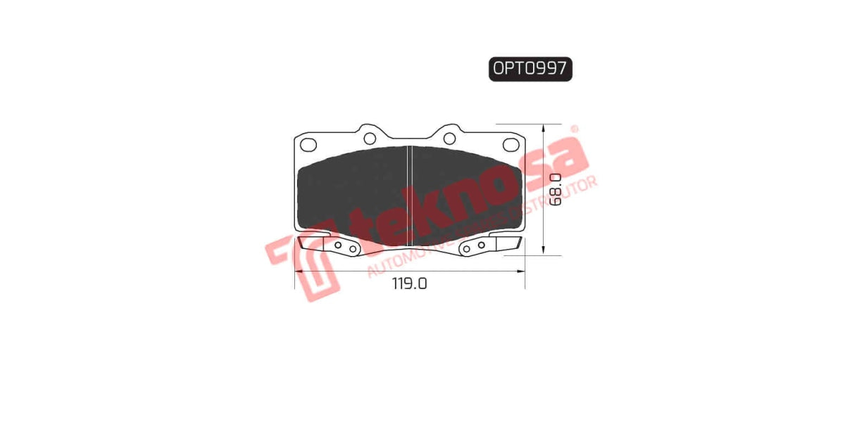 Brake Pad Toyota Hilux 98-05 ( F )