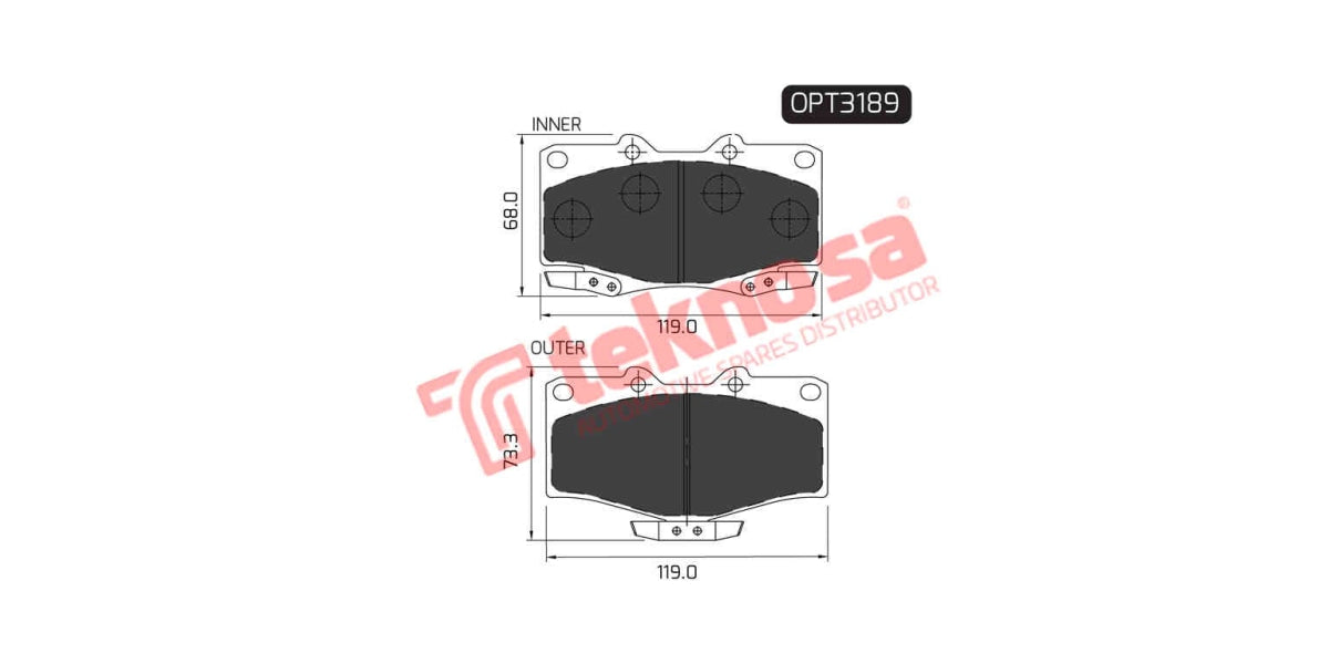 Brake Pad Toyota Hilux 98- ( F )