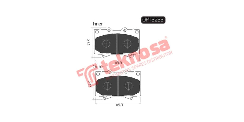 Brake Pad Toyota Land Cruiser 98-07 ( F )
