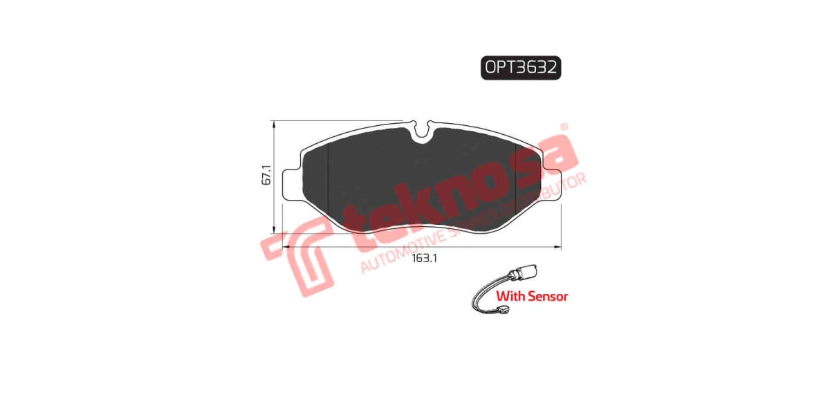 Brake Pad Volkswagen Crafter 06- ( F ) W/Sensor