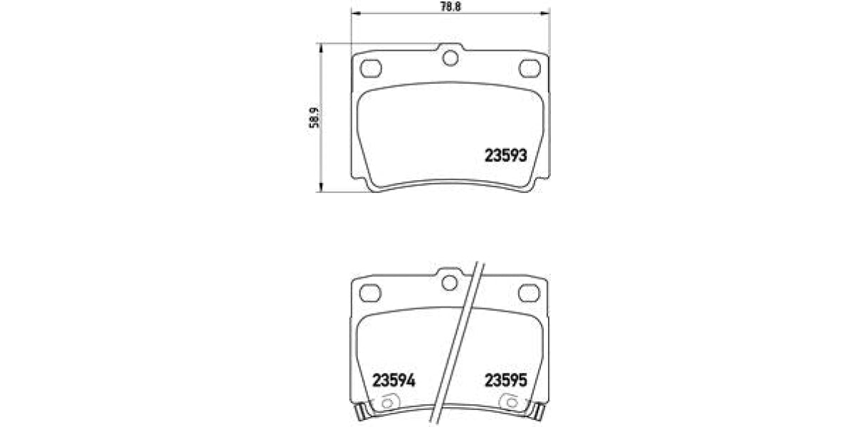 Brake Pads Fr / Rr Set (Brembo) (P54026)