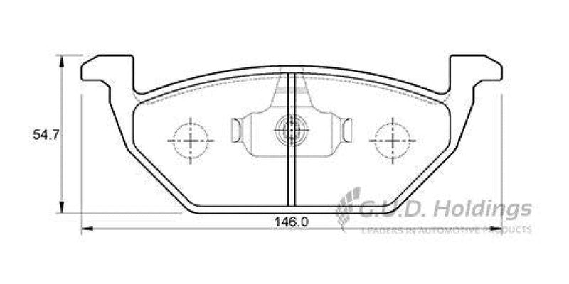 Brake Pads Front Audi A1 (15-) Seat Ibiza (07-) Vw Crosspolo (14-) Golf 4/Jetta 4 (99-) Polo (14-) Up (SAFELINE D3179S)