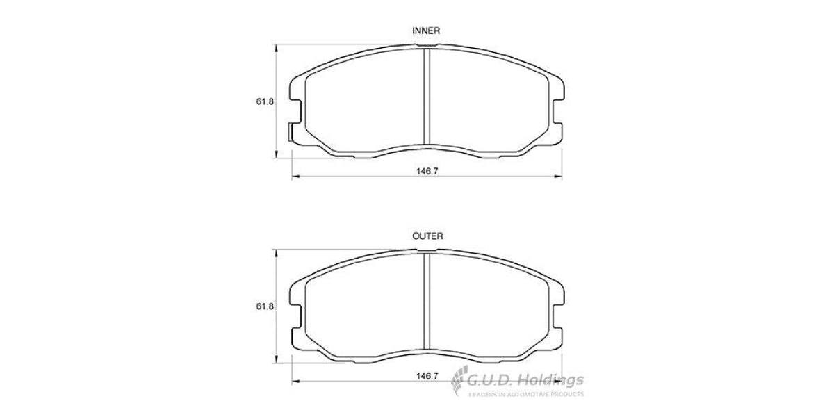 Brake Pads Front Chev Captiva (06-11>) (SAFELINE D3610S)