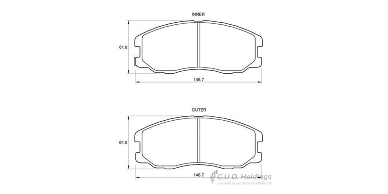 Brake Pads Front Chev Captiva (06-11>) (SAFELINE D3610S)