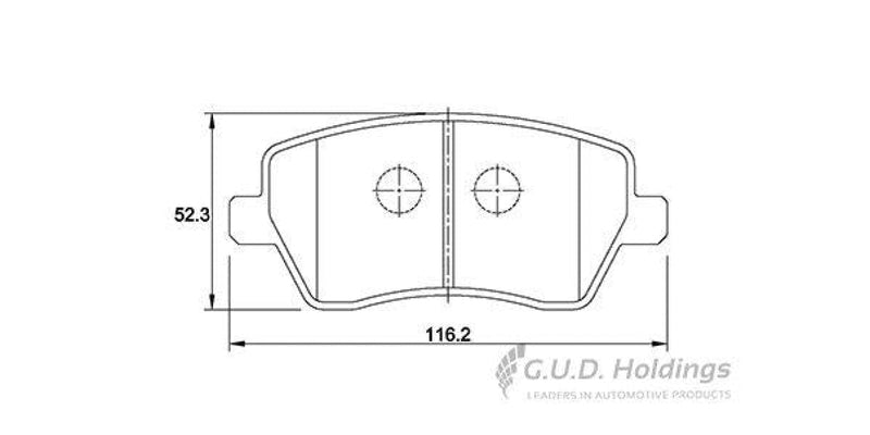 Brake Pads Front Chev,Opel Utility (11-) Nissan Almer (13-) Micra (04-) Np200 (08-) Renault Captur,Clio [3][4],Duster,Modus (05-) (SAFELINE D3465S)