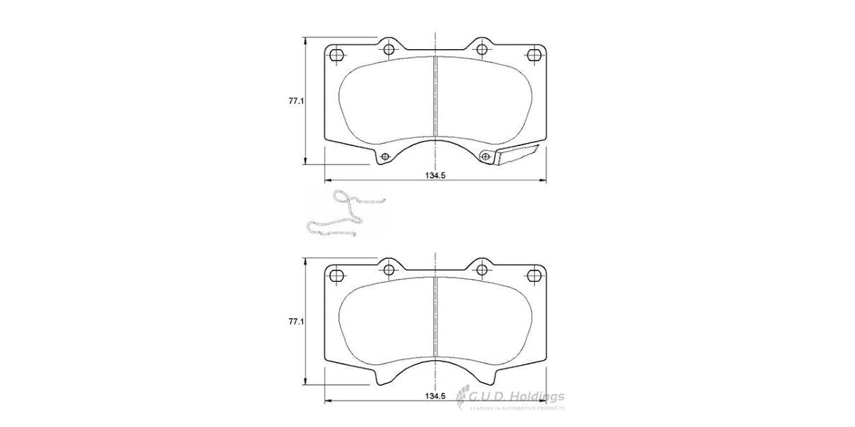 Brake Pads Front Chev Sonic (11-) Spark/Lite (10-) Proton Savvy (06-) (SAFELINE D3554S)