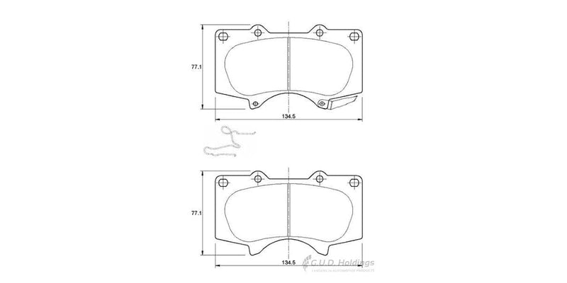 Brake Pads Front Chev Sonic (11-) Spark/Lite (10-) Proton Savvy (06-) (SAFELINE D3554S)