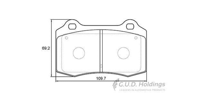 Brake Pads Front Citroen Ds3 (13-15) Jaguar Xk8 (98-06) Seat Ibiza 1.8T,1.9Tdi (06-09) (SAFELINE D3909S)