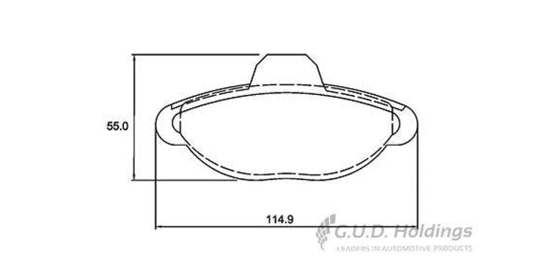 Brake Pads Front Fiat 500/500C (08-) Panda (05-) Seincento (01-) (SAFELINE D3423S)