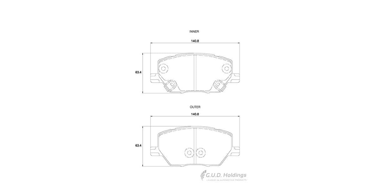 Brake Pads Front Fiat 500X 1.6 (15-) Jeep Renegade (2014-) (SAFELINE D4205S)