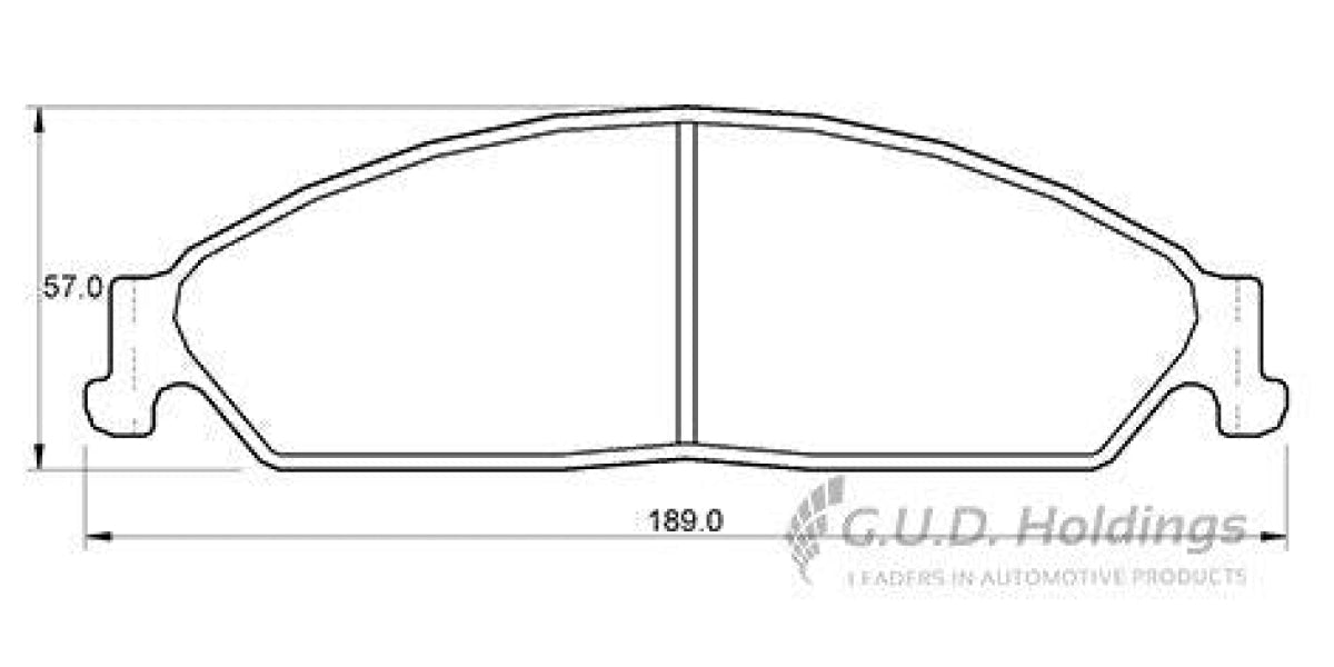 Brake Pads Front Ford Territory 4.0I 4X2 (05-07) (SAFELINE D3580S)