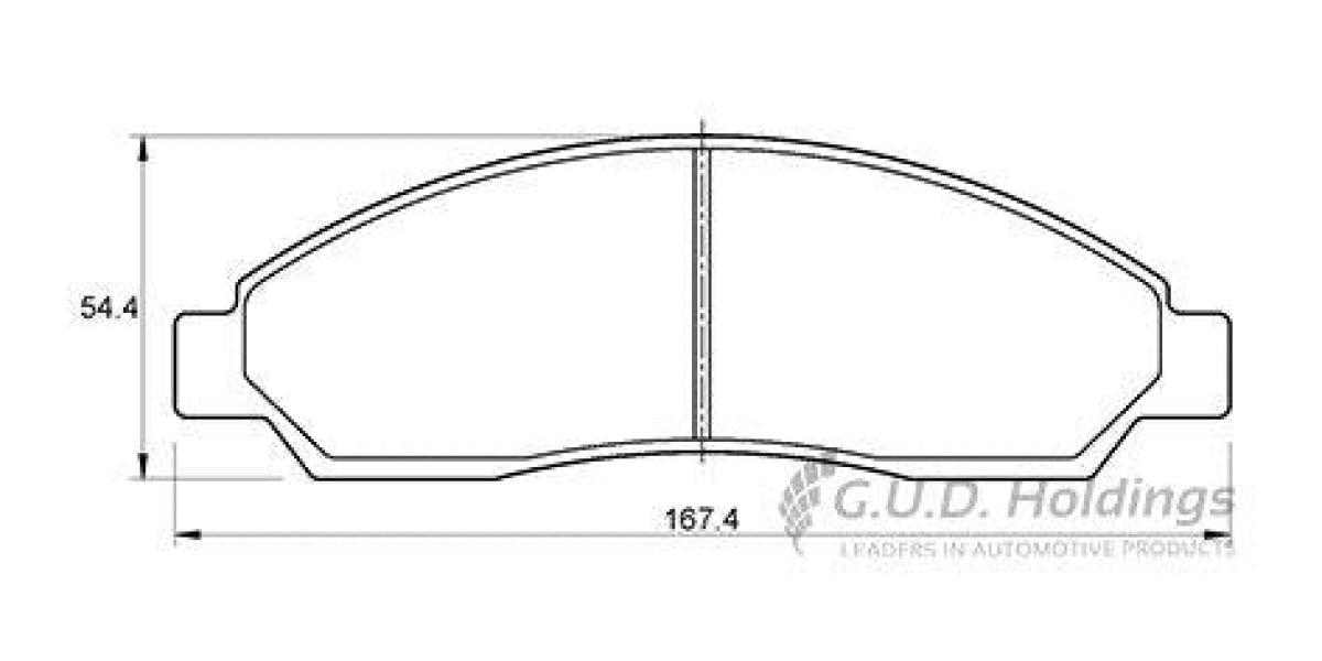 Brake Pads Front Gwm H5 (11-16) Steed (07-11) Isuzu Kb [P190] D-Teq (04-13) (SAFELINE D3502S)