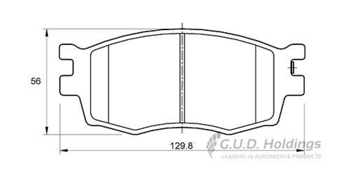 Brake Pads Front Hyundai Accent [3] (06-) I20 (09-15>) Kia Rio [2] (05-10) (SAFELINE D3556S)