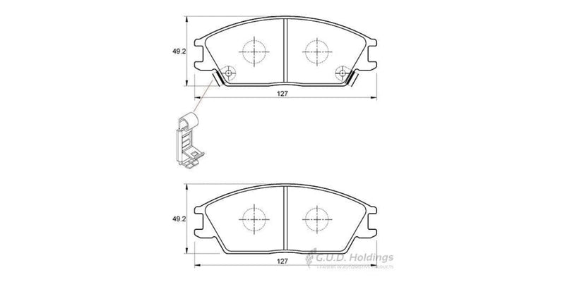 Brake Pads Front Hyundai Accent (94-02) Getz (03-10) (SAFELINE D3047S)