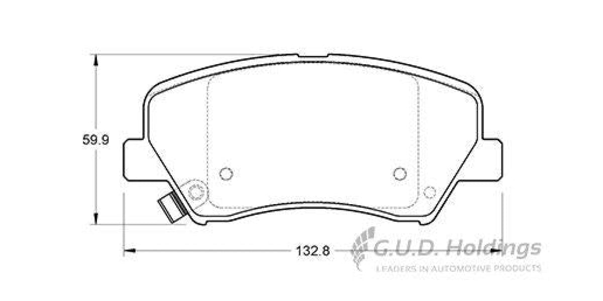 Brake Pads Front Hyundai Accent Iv (11-) Elantra (11-) I20 [2] (15-) Kia Cerato [2][ (09-) Rio [3] (11-) (SAFELINE D3946S)