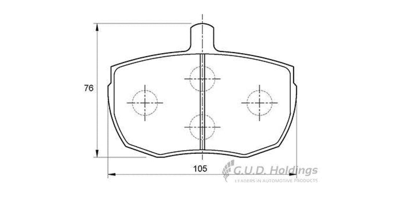 Brake Pads Front Land Rover Discovery 1 V8 (91-94) (SAFELINE D3053S)