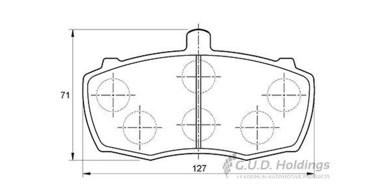Brake Pads Front Land Rover Series 3 (81-89) (SAFELINE D3051S)