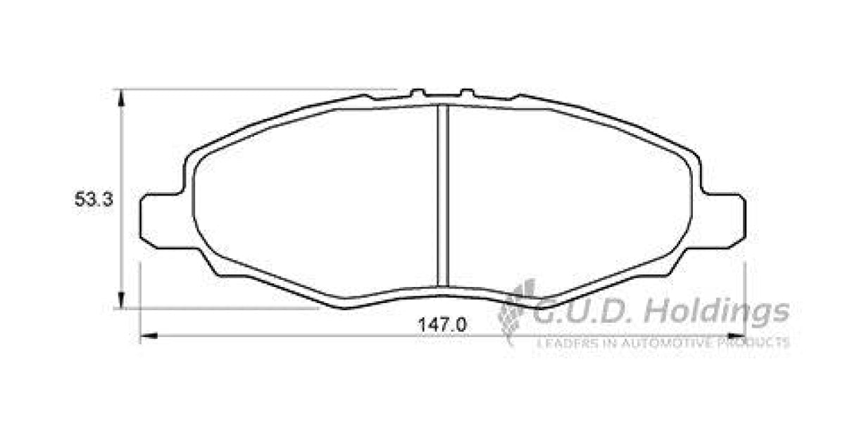 Brake Pads Front Mahindra Xylo (09-12) Toyota Innova (11-) Hilux (05-16) (SAFELINE D3552S)
