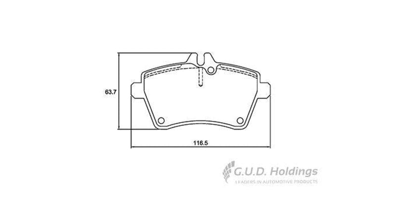 Brake Pads Front Mercedes A170,A180,A200,B170,B180 [W169/W245] (05-13) (SAFELINE D3691S)
