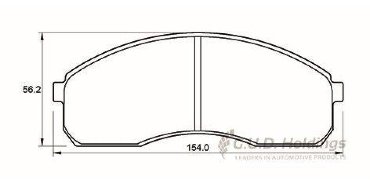 Brake Pads Front Front Mitsubishi Pajero (95-02) (SAFELINE D3357S)