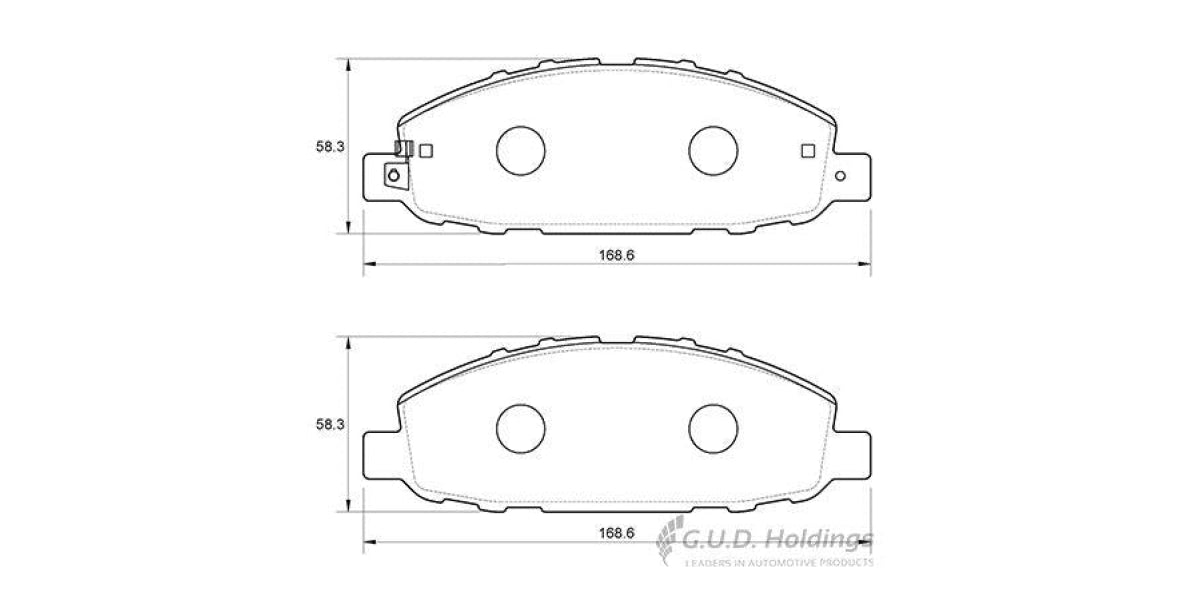 Brake Pads Front Nissan Nv350 Impendulo,Panelvan (2013-) (SAFELINE D3978TS)