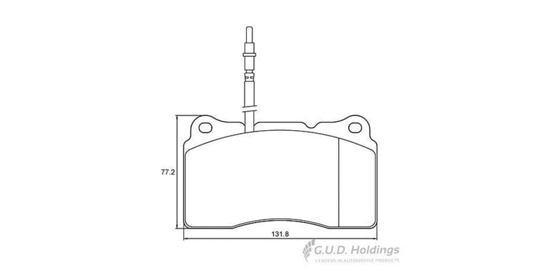 Brake Pads Front Peugeot 607 3.0 V6 (2001-) (SAFELINE D3657S)