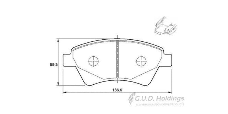 Brake Pads Front Renault Megane [2] 03- (SAFELINE D3458S)