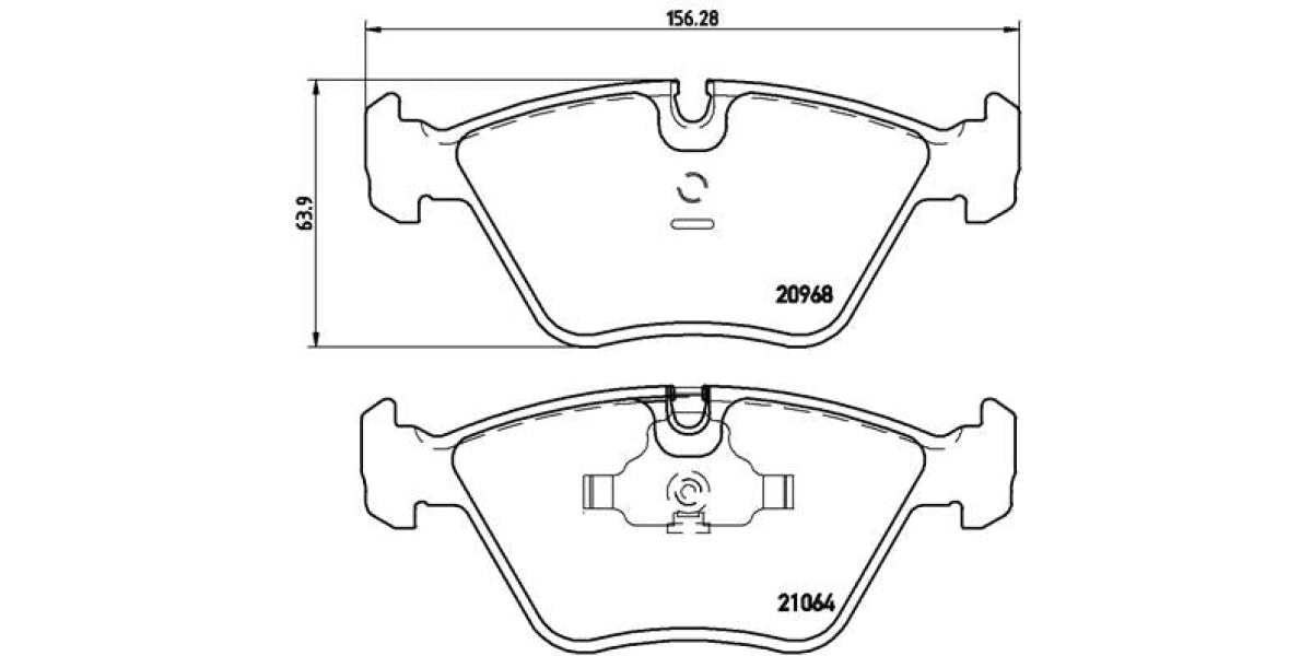 Brake Pads Front Set (Brembo) (P06012)