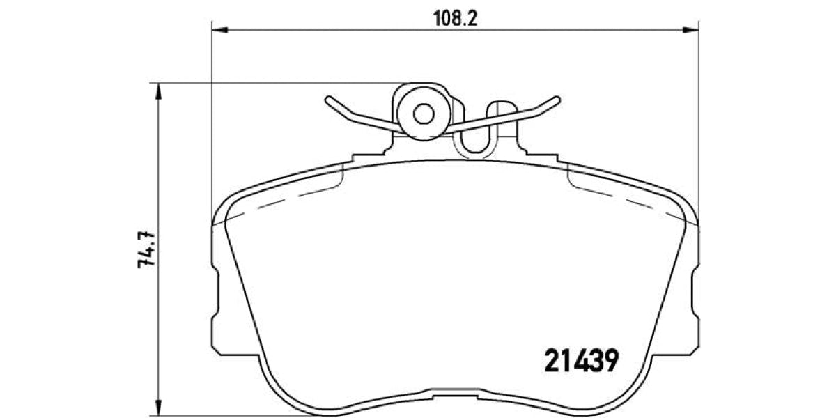 Brake Pads Front Set (Brembo) (P06017)