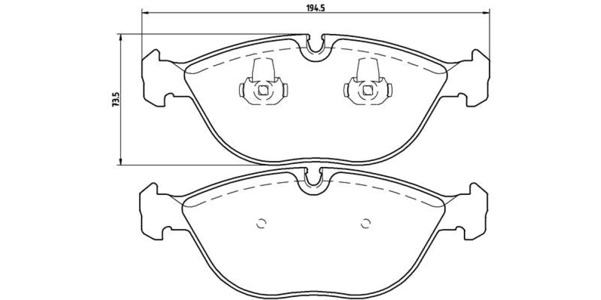 Brake Pads Front Set (Brembo) (P06019)