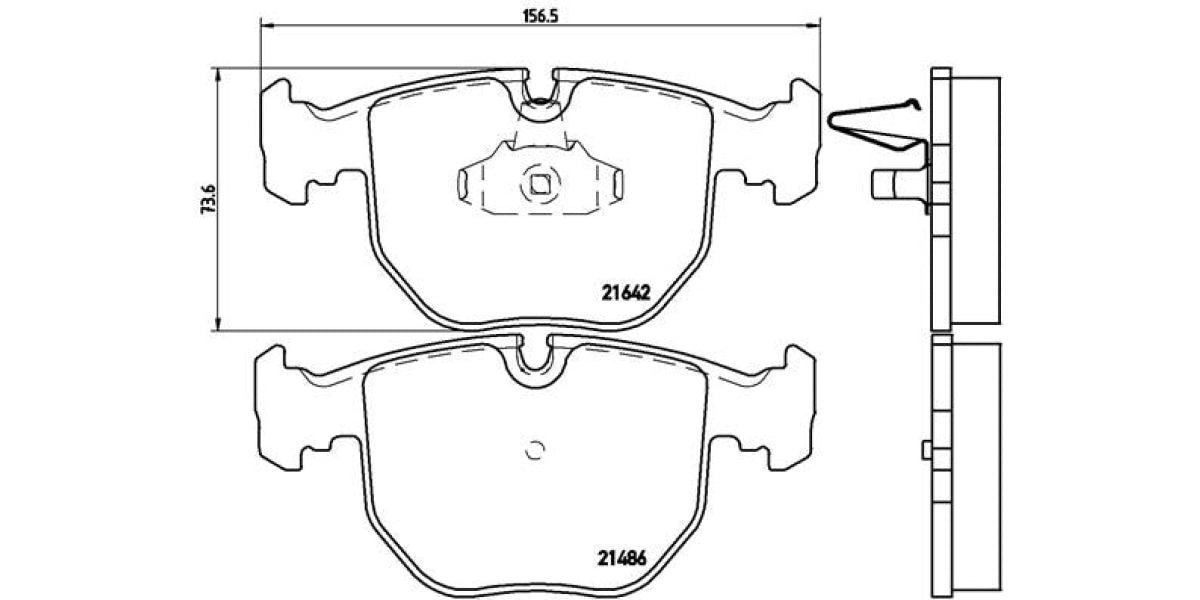 Brake Pads Front Set (Brembo) (P06021)